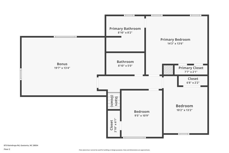 1,875/Mo, 873 Raindrops Rd Gastonia, NC 28054 Floor Plan View 2