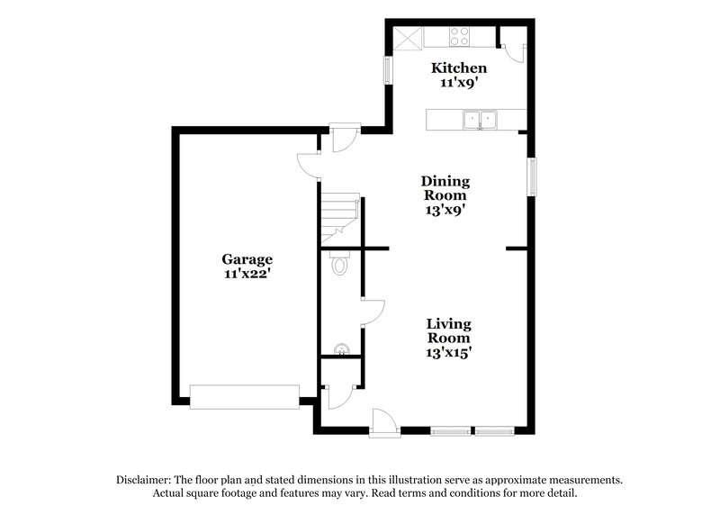 1,895/Mo, 7413 Hidden Creek Dr Charlotte, NC 28214 Floor Plan View