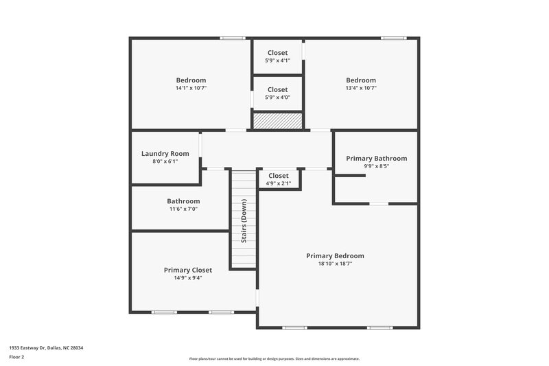 1,945/Mo, 1933 Eastway Dr Dallas, NC 28034 Floor Plan View 2