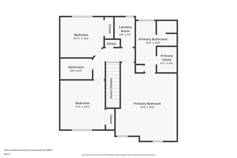 2,335/Mo, 12411 Cumberland Crest Dr Huntersville, NC 28078 Floor Plan View 2