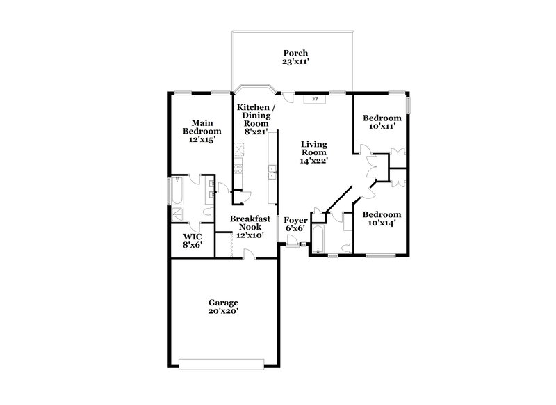 1,680/Mo, 304 Patrick Ave SW Concord, NC 28025 Floor Plan View