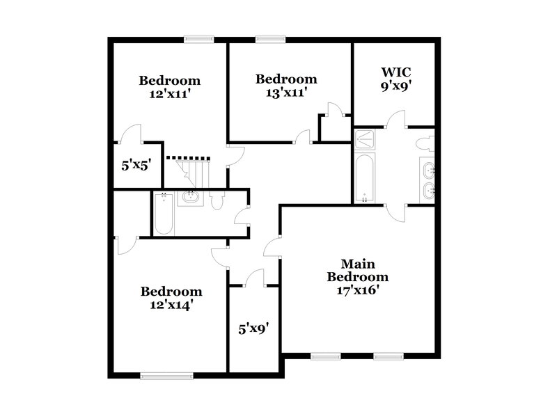 2,280/Mo, 4521 Oakburn Drive Charlotte, NC 28269 Floor Plan View 2