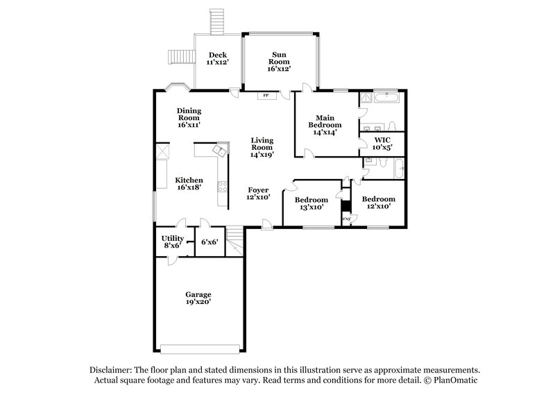 3,710/Mo, 5719 Falls Ridge Ln Charlotte, NC 28269 Floor Plan View