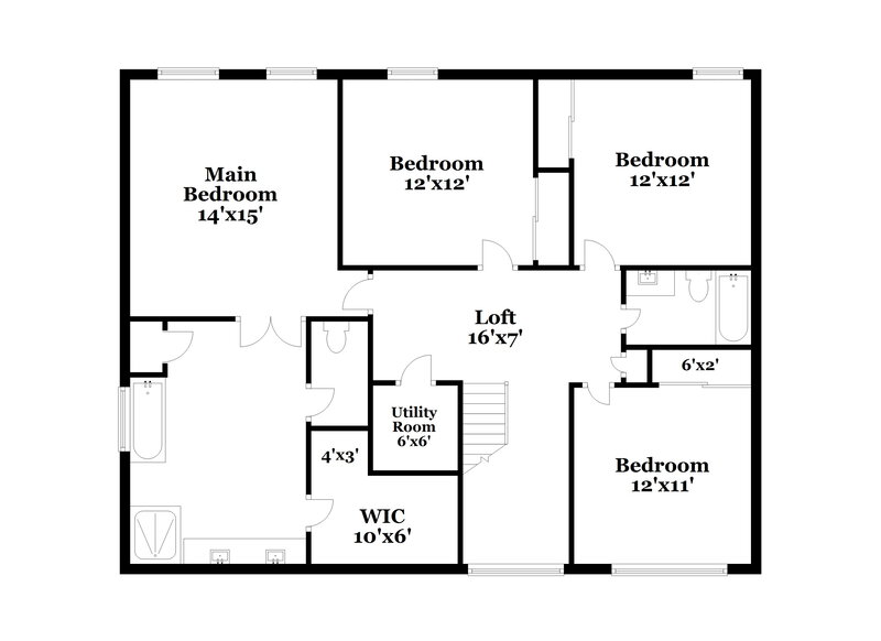 1,960/Mo, 6793 Sequoia Hills Dr Harrisburg, NC 28075 Floor Plan View 2