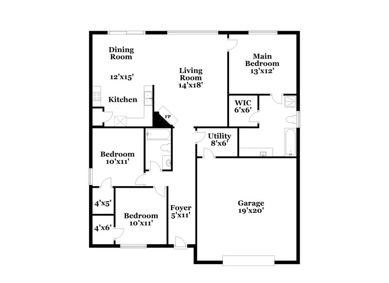 1,935/Mo, 5227 Moonlight Trail SW Concord, NC 28025 Floor Plan View