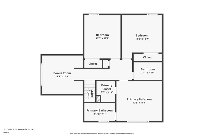 1,965/Mo, 125 Camforth Dr Mooresville, NC 28117 Floor Plan View 2