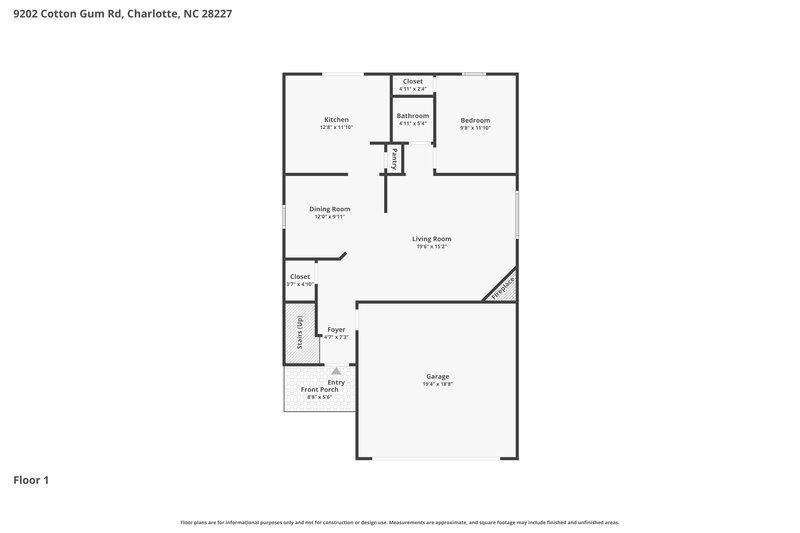 2,235/Mo, 9202 Cotton Gum Rd Charlotte, NC 28227 Floor Plan View