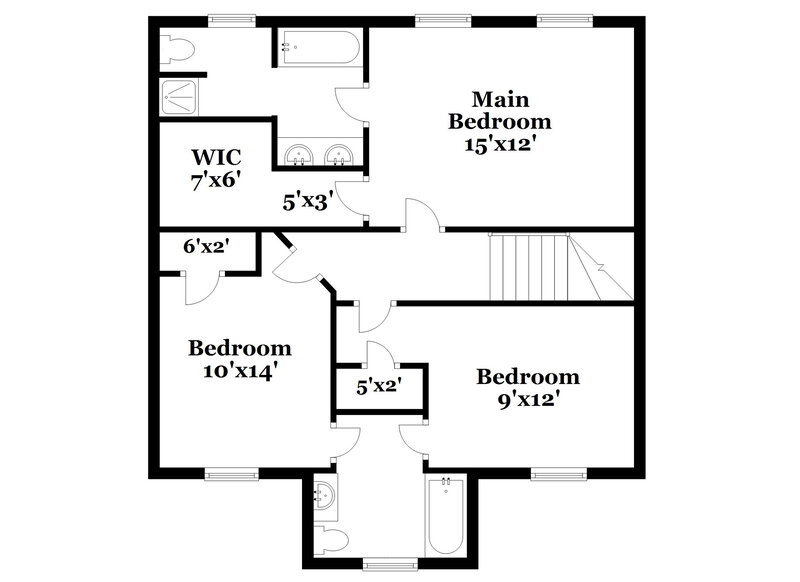 2,900/Mo, 6116 Red Clover Ln Charlotte, NC 28269 Floor Plan View