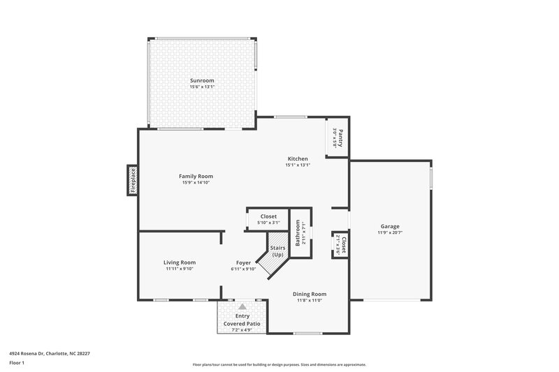 1,935/Mo, 4924 Rosena Dr Charlotte, NC 28227 Floor Plan View