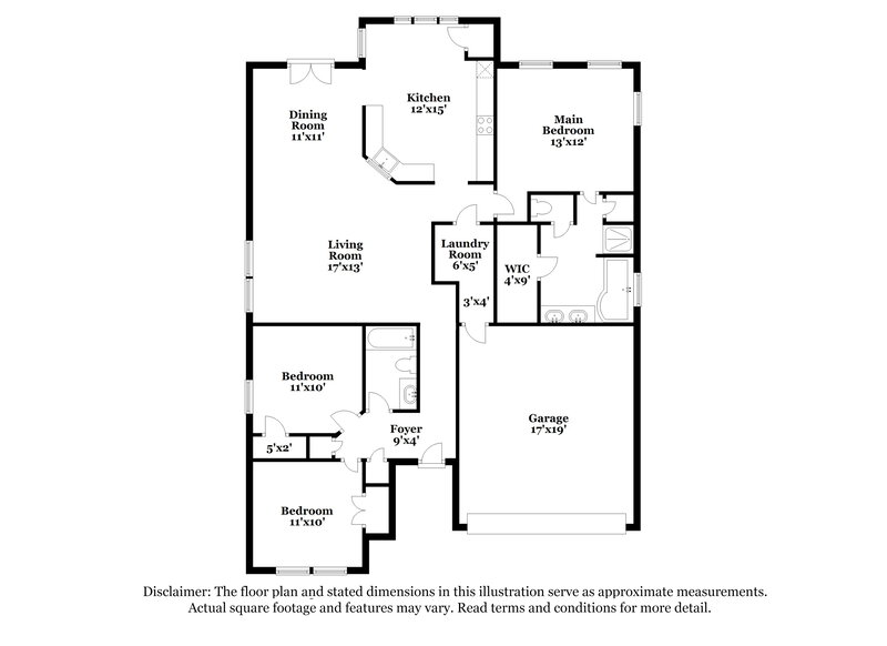 2,160/Mo, 4003 Enderbury Dr Indian Trail, NC 28079 Floor Plan View