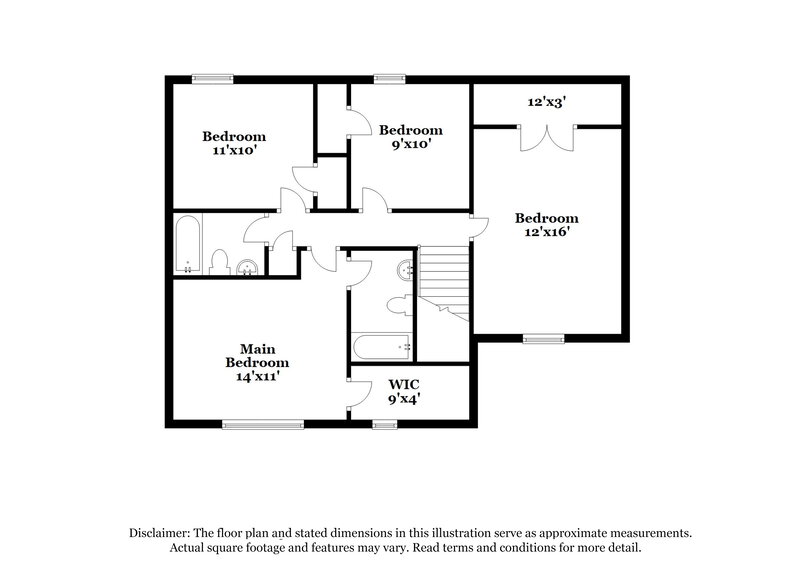 1,855/Mo, 520 River View Dr Lowell, NC 28098 Floor Plan View 2