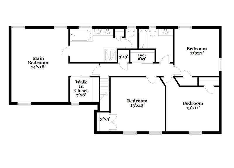 2,315/Mo, 2401 Katherine Kiker Rd Charlotte, NC 28213 Floor Plan View