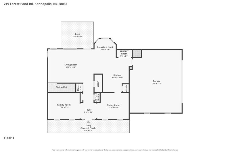 2,305/Mo, 219 Forest Pond Rd Kannapolis, NC 28083 Floor Plan View
