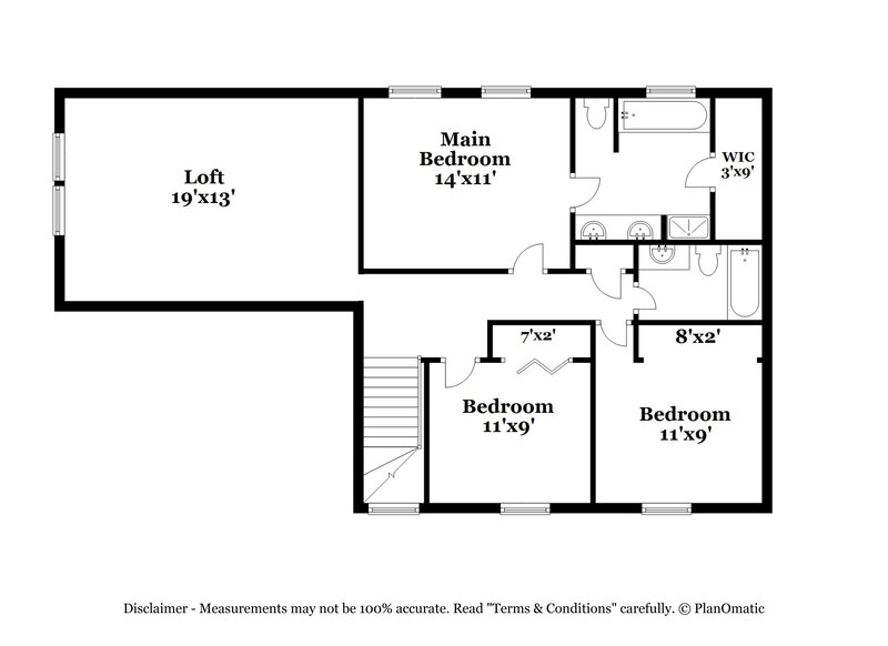 1,995/Mo, 12160 Old Willow Rd Charlotte, NC 28269 Floor Plan View 2