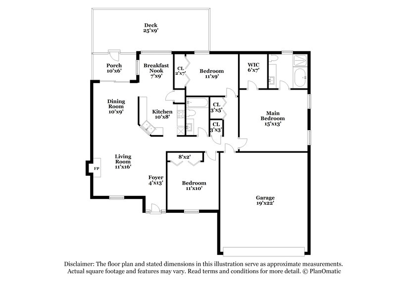1,825/Mo, 5406 Branch St Charlotte, NC 28215 Floor Plan View