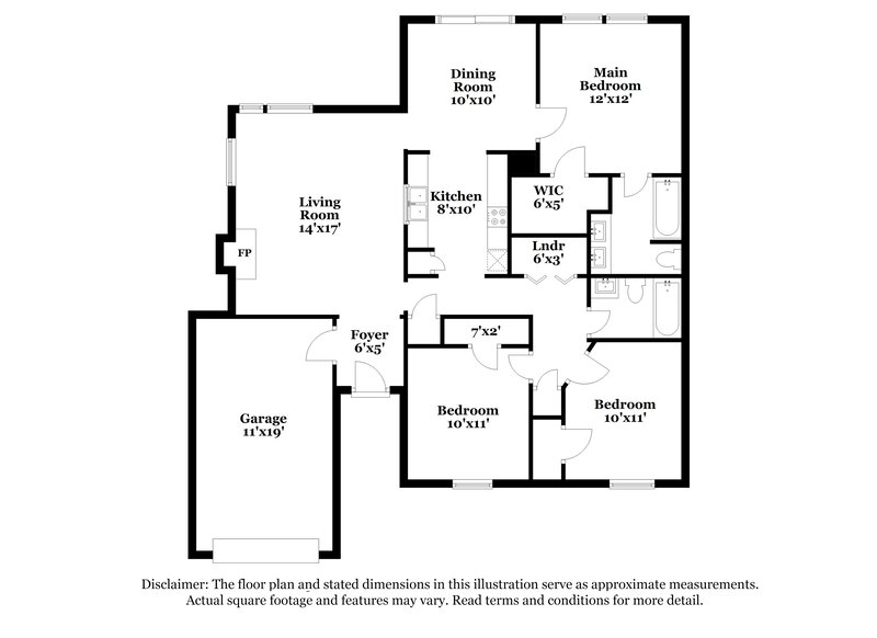 1,945/Mo, 9232 Kimmel Ln Charlotte, NC 28216 Floorplan View