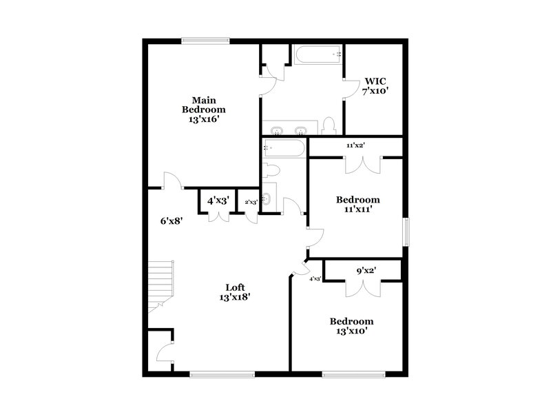 1,915/Mo, 6315 Sydney Mae Charlotte, NC 28262 Floor Plan View