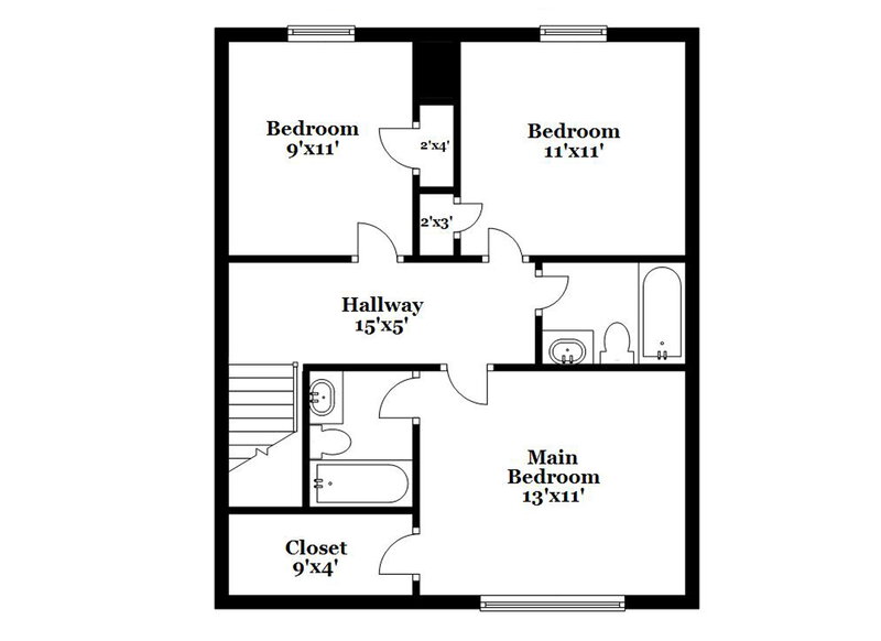 1,910/Mo, 326 Kingville Dr Charlotte, NC 28213 Floor Plan View 2