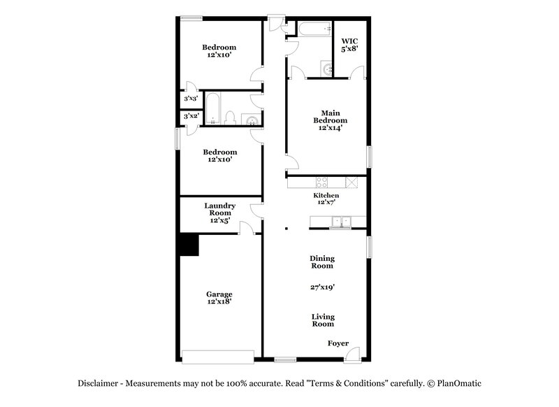 1,790/Mo, 1909 Harrison Park Dr Waxhaw, NC 28173 Floor Plan View