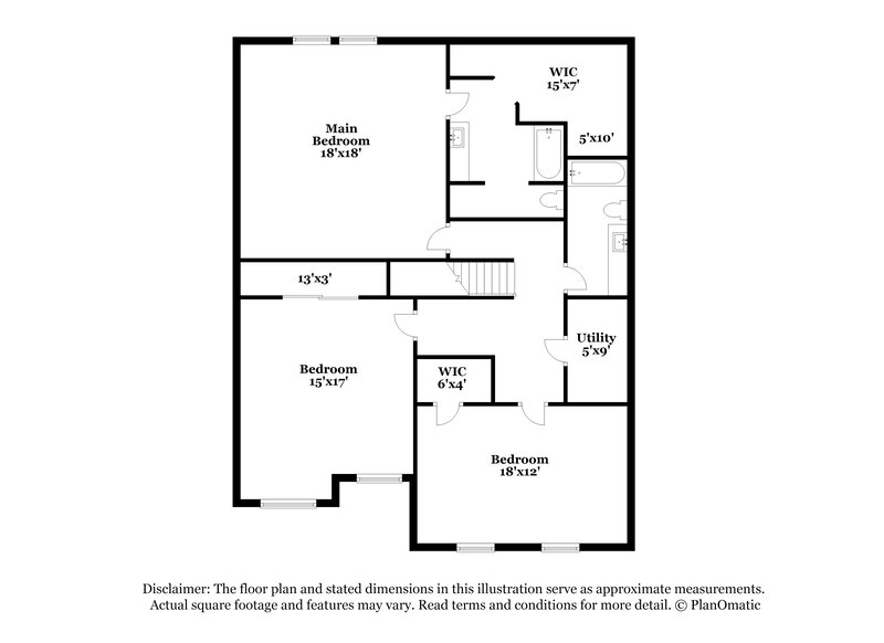2,395/Mo, 5724 Hammermill Dr Harrisburg, NC 28075 Floor Plan View 2