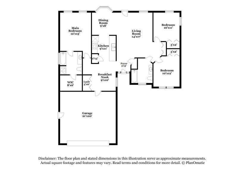 2,115/Mo, 2904 Dairy Farm Dr Monroe, NC 28110 Floor Plan View