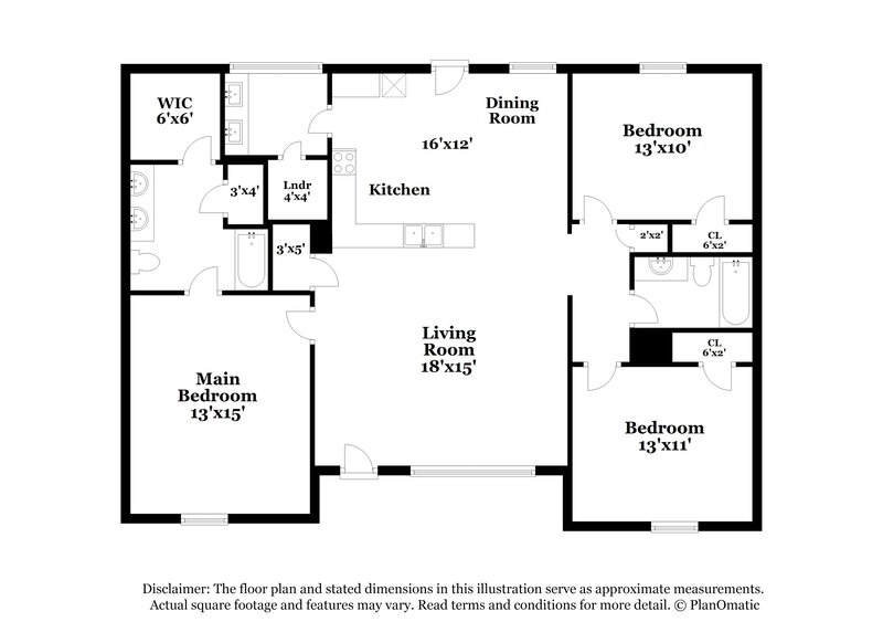 2,550/Mo, 8286 Historic Hill Dr Mt Pleasant, NC 28124 Floor Plan View