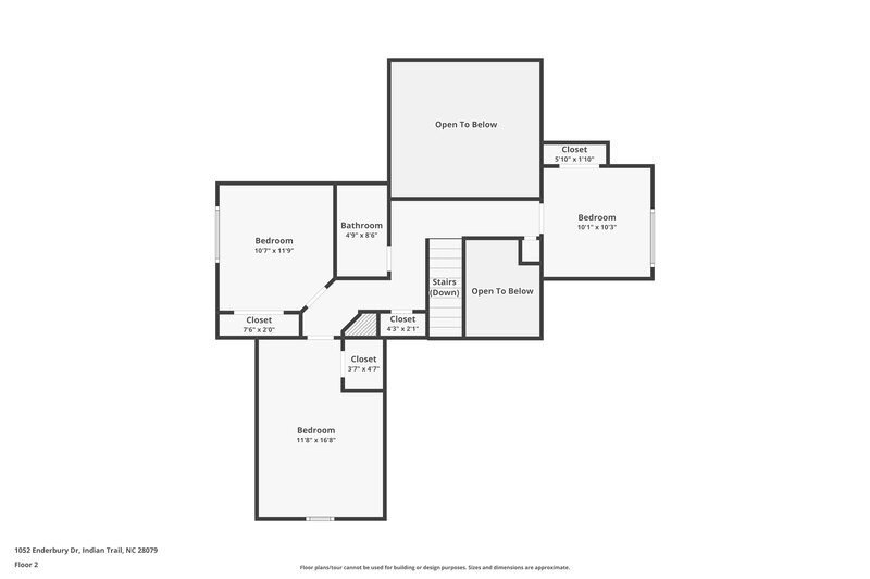 2,060/Mo, 1052 Enderbury Dr Indian Trail, NC 28079 Floorplan View 2