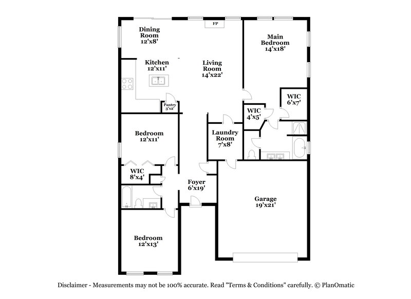 2,095/Mo, 1020 Breakmaker ln Indian Trail, NC 28079 Floor Plan View