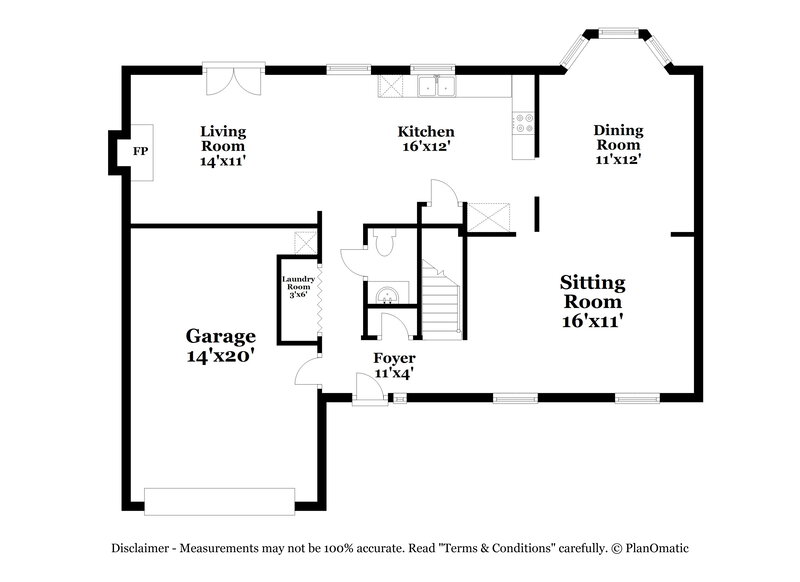 2,120/Mo, 3405 Mayhurst Dr Indian Trail, NC 28079 Floorplan View
