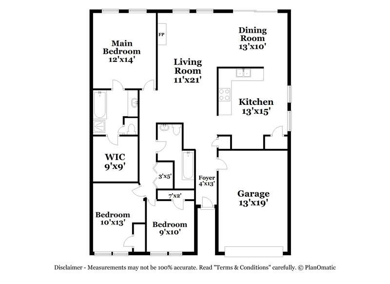 1,955/Mo, 1506 Rumstone Ln Charlotte, NC 28262 Floor Plan View
