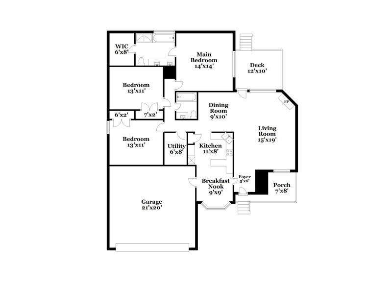2,010/Mo, 1243 Piney Church Rd Concord, NC 28025 Floor Plan View