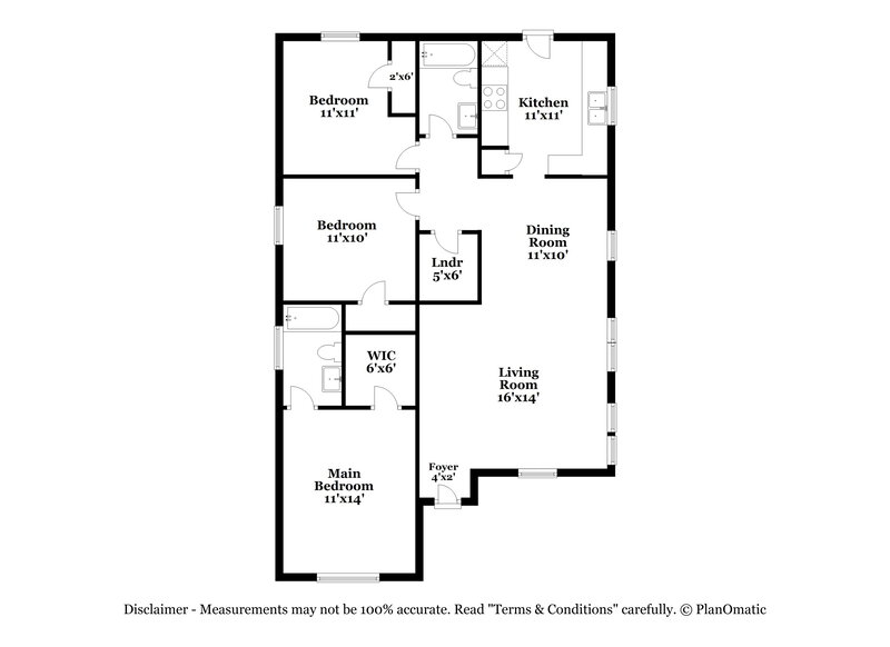 1,830/Mo, 2707 Oasis Ln Charlotte, NC 28214 Floor Plan View