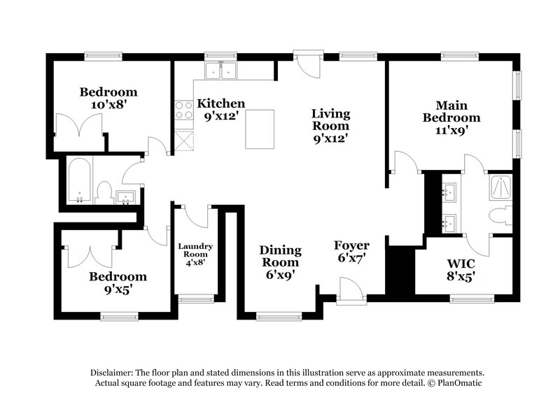 1,945/Mo, 528 Hillandale St NE Concord, NC 28025 Floorplan View