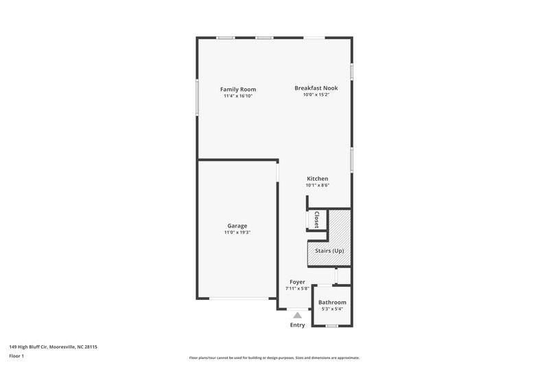 1,615/Mo, 149 High Bluff Cir Mooresville, NC 28115 Floor Plan View