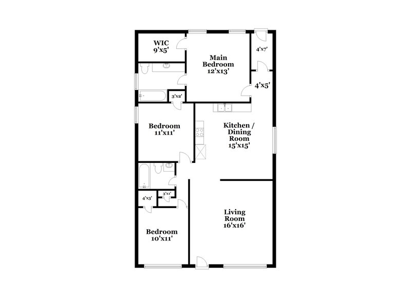 1,810/Mo, 345 Pecan Ct SW Concord, NC 28025 Floor Plan View