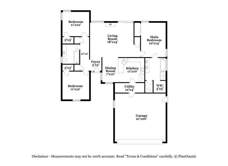 2,660/Mo, 6115 Sunstone Dr Charlotte, NC 28269 Floor Plan View