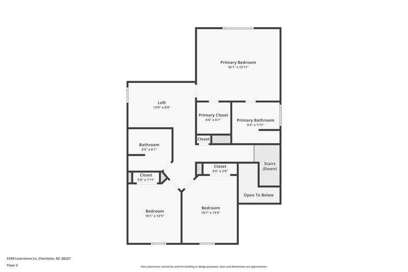 2,080/Mo, 5109 Livermore Ln Charlotte, NC 28227 Floor Plan View 2