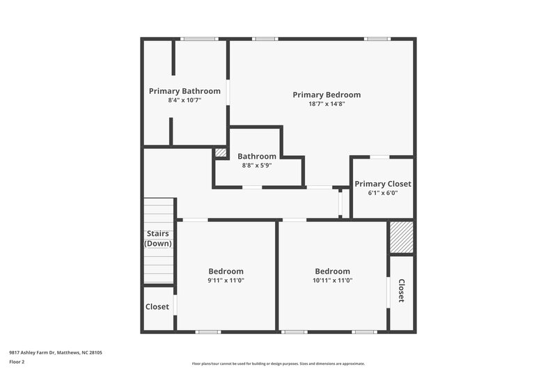 1,965/Mo, 9817 Ashley Farm Dr Matthews, NC 28105 Floor Plan View 2