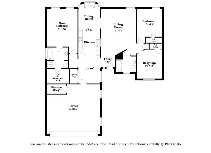 1,910/Mo, 2133 Millstone Ln Monroe, NC 28112 Floor Plan View