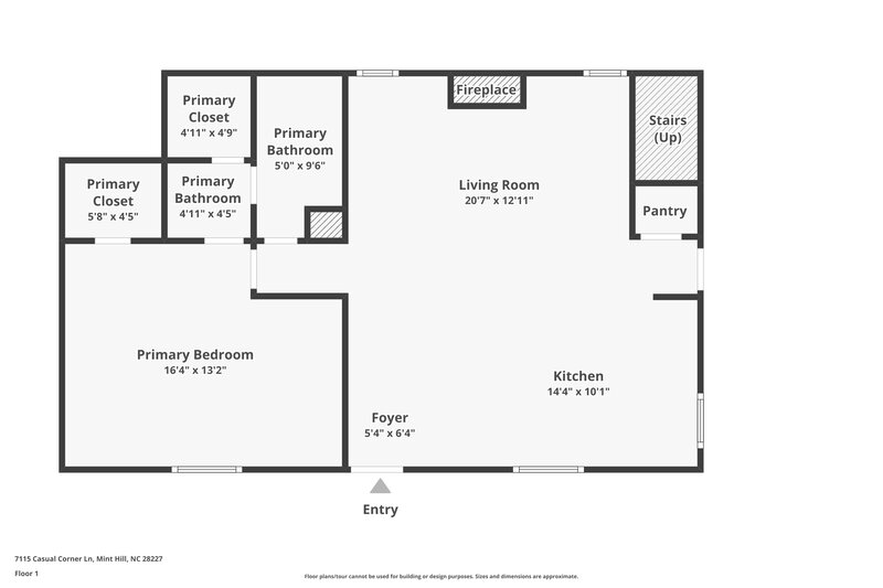 1,755/Mo, 7115 Casual Corner Ln Mint Hill, NC 28227 Floor Plan View