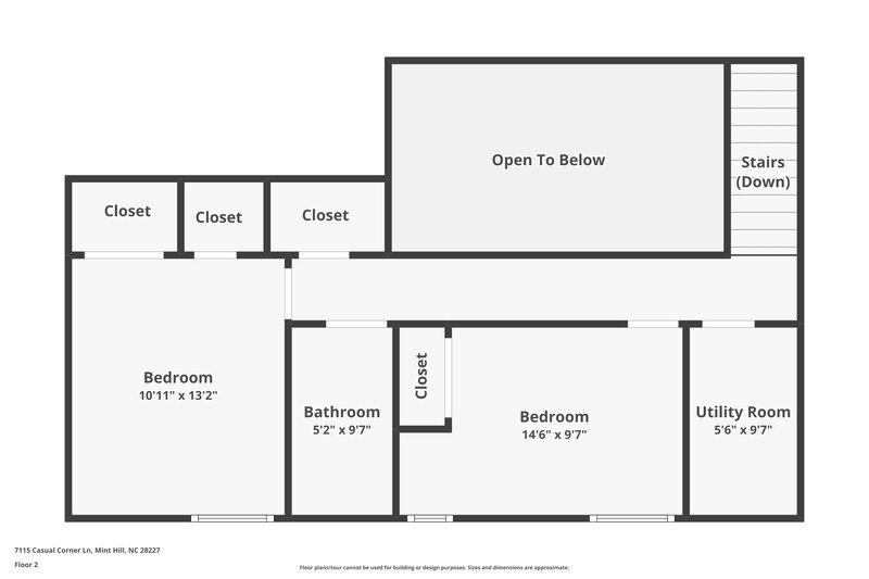 1,755/Mo, 7115 Casual Corner Ln Mint Hill, NC 28227 Floor Plan View 2