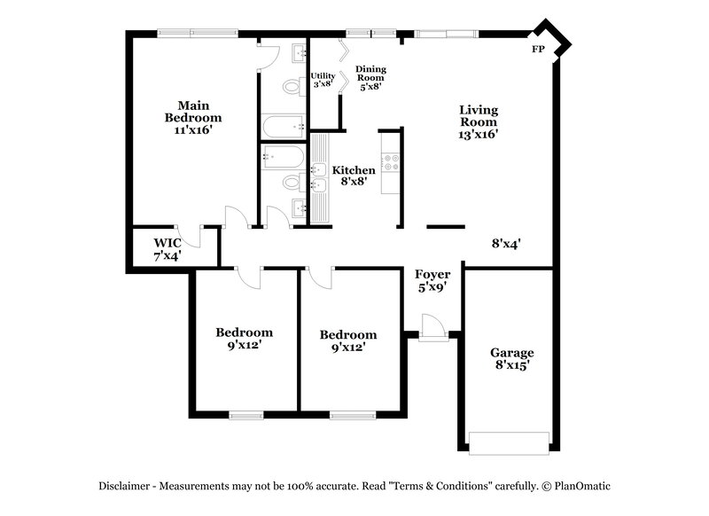 1,715/Mo, 5604 Lyford Ct Charlotte, NC 28227 Floor Plan View