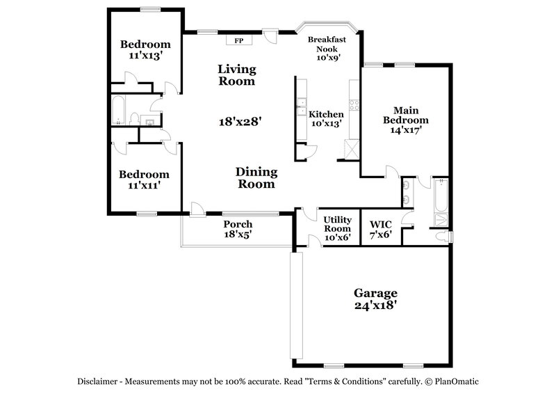 2,040/Mo, 2358 Wednesbury Ct Kannapolis, NC 28083 Floor Plan View