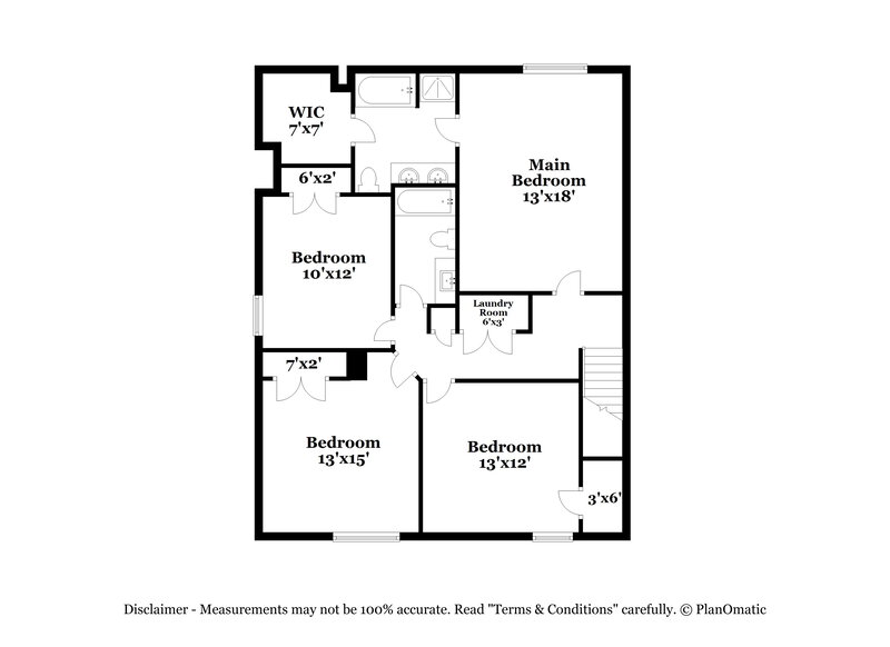 2,065/Mo, 3132 Riley Ave Charlotte, NC 28269 Floor Plan View 2