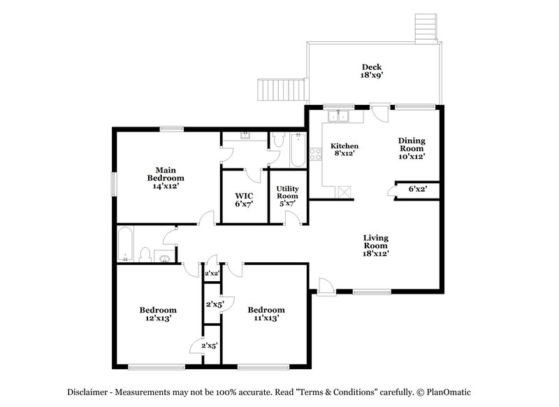 1,660/Mo, 222 Hillside Ave SW Concord, NC 28025 Floor Plan View