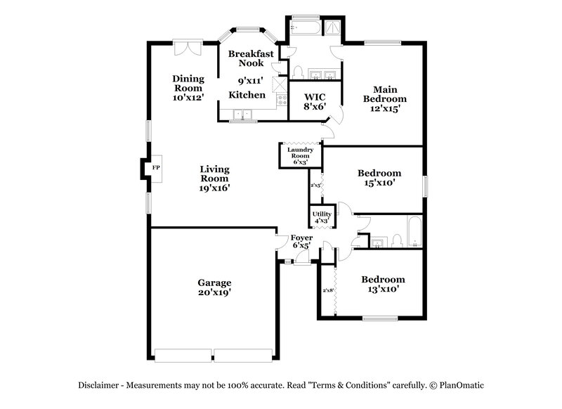 2,425/Mo, 14224 Quartz Ln Pineville, NC 28134 Floor Plan View