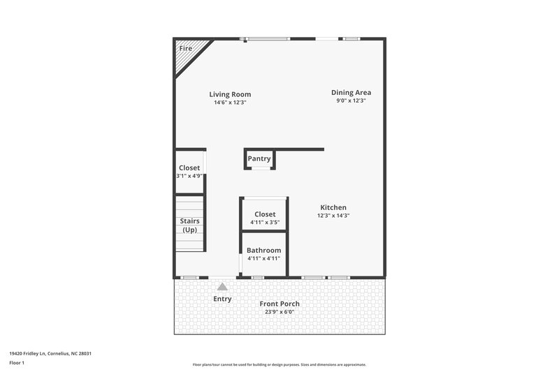 1,830/Mo, 19420 Fridley Ln Cornelius, NC 28031 Floor Plan View