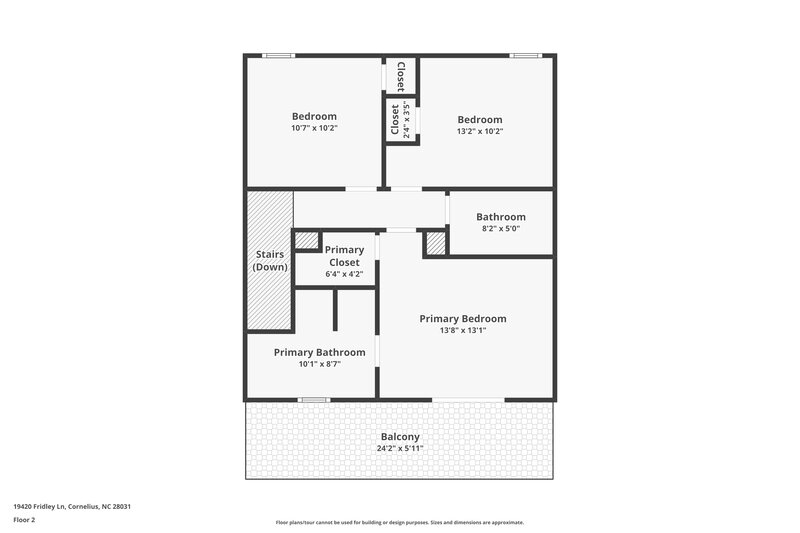 1,830/Mo, 19420 Fridley Ln Cornelius, NC 28031 Floor Plan View 2