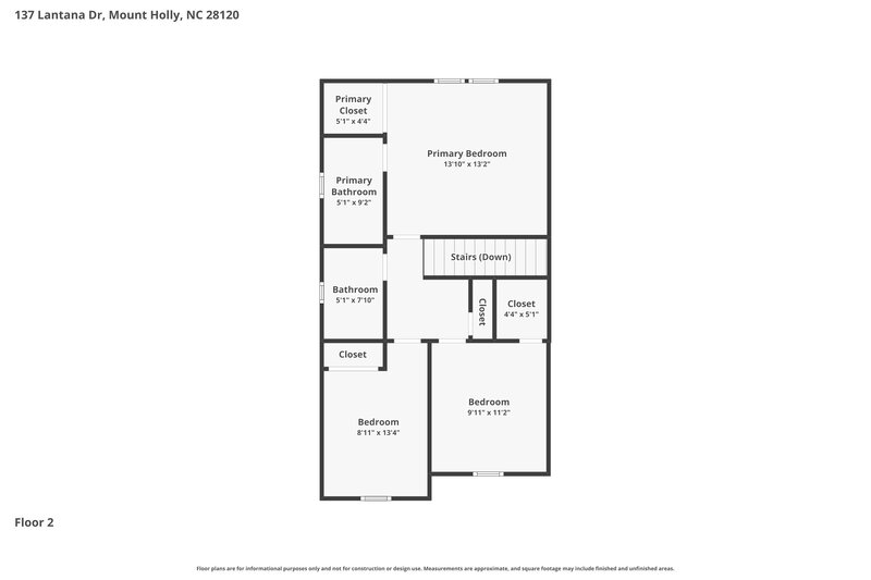 2,055/Mo, 137 Lantana Dr Mount Holly, NC 28120 Floor Plan View 2