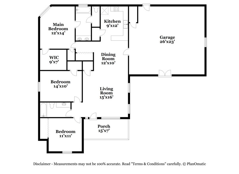 1,740/Mo, 2209 Ryefield Way Monroe, NC 28112 Floor Plan View